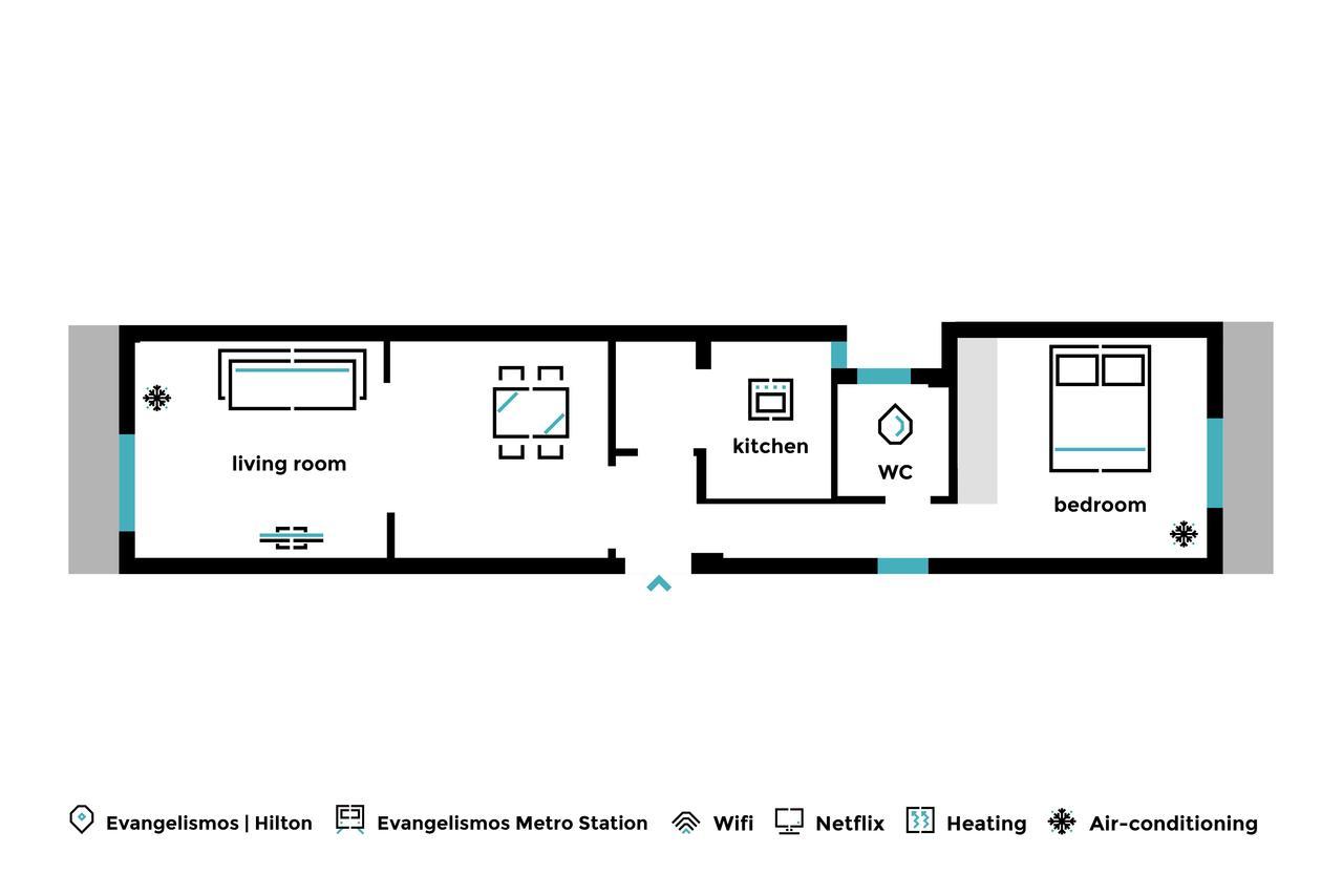 Urban Chic 1Bd Apartment In Hilton District By Upstreet Athens Ngoại thất bức ảnh